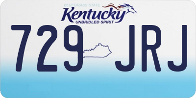 KY license plate 729JRJ