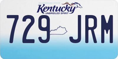 KY license plate 729JRM