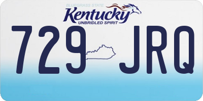 KY license plate 729JRQ