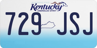 KY license plate 729JSJ