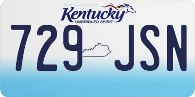 KY license plate 729JSN
