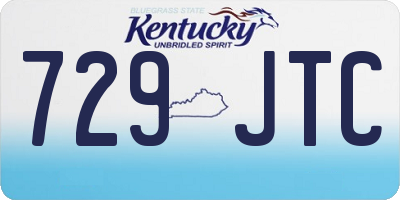 KY license plate 729JTC