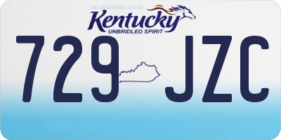 KY license plate 729JZC