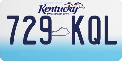 KY license plate 729KQL