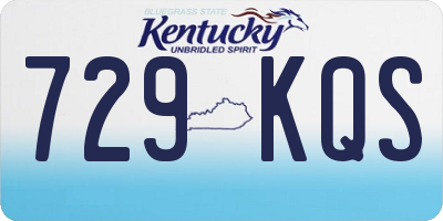 KY license plate 729KQS