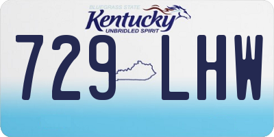 KY license plate 729LHW