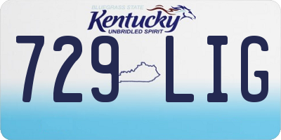 KY license plate 729LIG