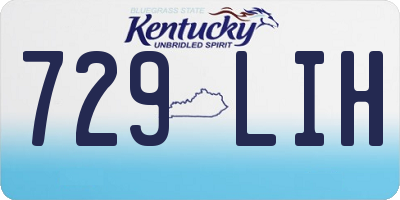 KY license plate 729LIH
