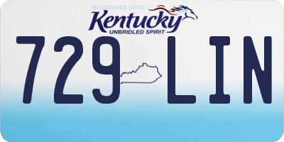 KY license plate 729LIN
