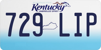 KY license plate 729LIP