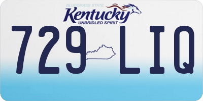 KY license plate 729LIQ