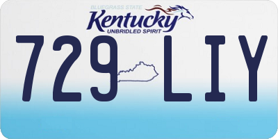KY license plate 729LIY