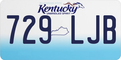KY license plate 729LJB
