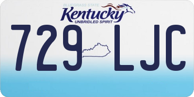 KY license plate 729LJC