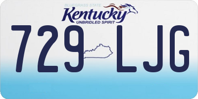 KY license plate 729LJG