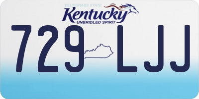 KY license plate 729LJJ