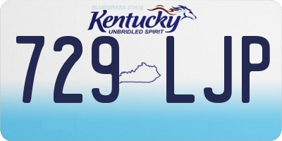 KY license plate 729LJP