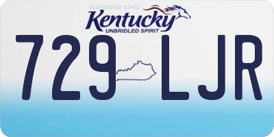 KY license plate 729LJR