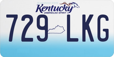 KY license plate 729LKG