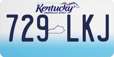 KY license plate 729LKJ