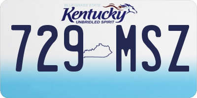 KY license plate 729MSZ