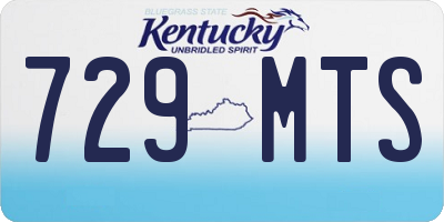 KY license plate 729MTS