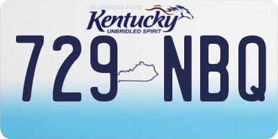 KY license plate 729NBQ