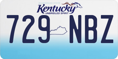 KY license plate 729NBZ