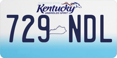 KY license plate 729NDL