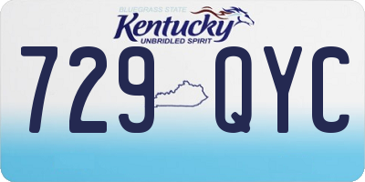 KY license plate 729QYC