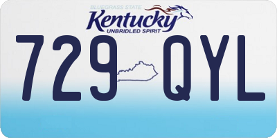 KY license plate 729QYL