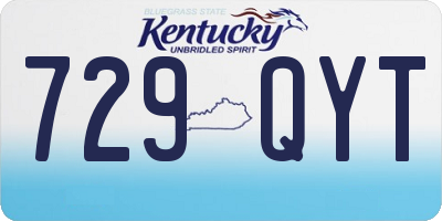 KY license plate 729QYT