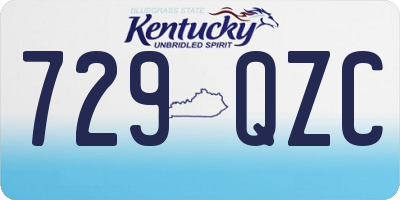 KY license plate 729QZC