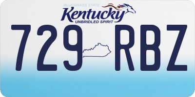 KY license plate 729RBZ