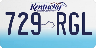 KY license plate 729RGL