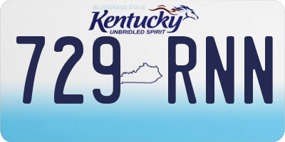 KY license plate 729RNN