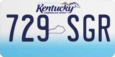 KY license plate 729SGR