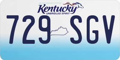 KY license plate 729SGV