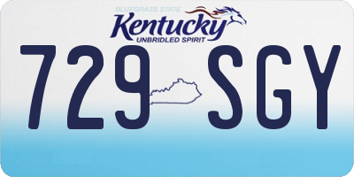 KY license plate 729SGY