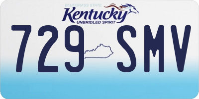 KY license plate 729SMV