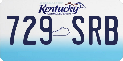 KY license plate 729SRB