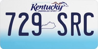 KY license plate 729SRC