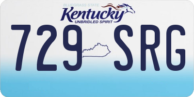 KY license plate 729SRG