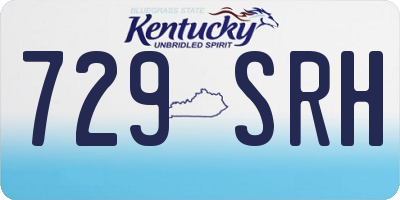 KY license plate 729SRH