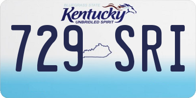 KY license plate 729SRI
