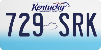 KY license plate 729SRK