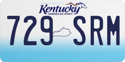 KY license plate 729SRM