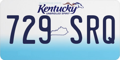 KY license plate 729SRQ