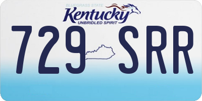 KY license plate 729SRR