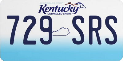 KY license plate 729SRS